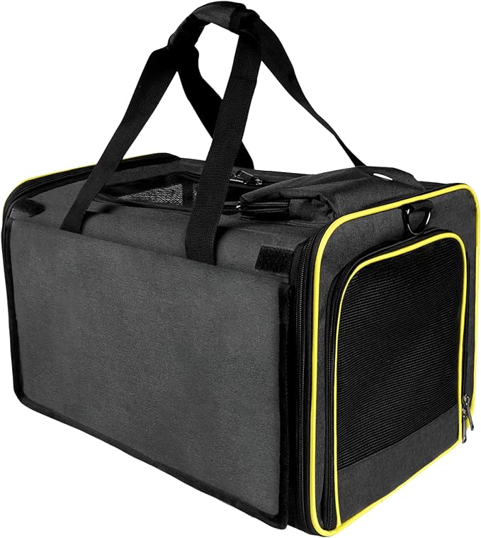 GAPZER Cat Carriers for Large Cats 20 lbs+ Soft Pet Carrier for Small Dog/Durable 2 Kitty Travel Bag/Medium Big Cats Puppy 15 Pounds/Softside Cat Carrier Large
