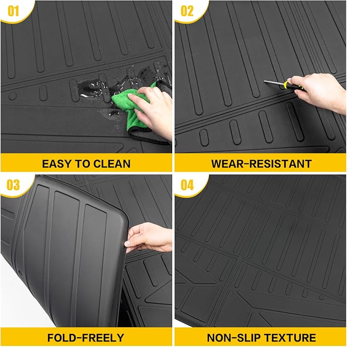 Trunk Mat for 2021-2026 Kia K5 & 2020-2026 Hyundai Sonata Rear Cargo Mat All Weather TPE Protector Trunk Liner Car Accessories