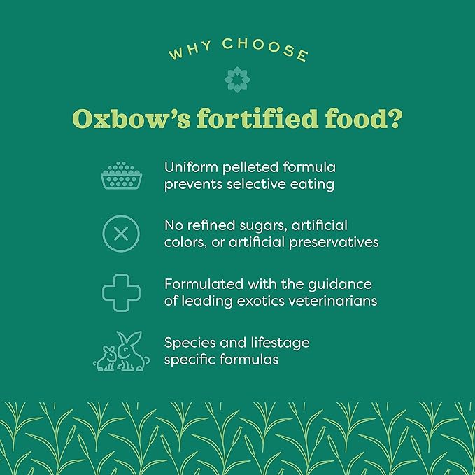 Oxbow Essentials Senior Rabbit Food, Alfalfa-Based Rabbit Pellets for Older Bunnies, High Fiber, Vitamin & Mineral Rich, Vet Formulated, Healthy Rabbit Diet for Adult Rabbits, Made in USA, 4 lb Bag