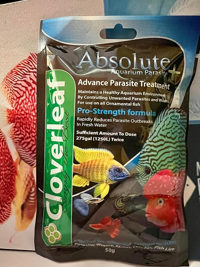 Absolute Plus Aquarium Parasite. Pro Strength Formula.
