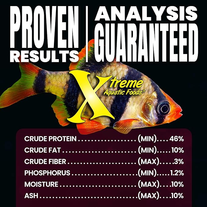 Xtreme Beef Heart Flakes - High Protein, Nutrient-Dense for Tropical & Freshwater Fish, Supports Growth, Color Enhancement, Easy Digestion - Ideal for Discus and Cichlids (1oz)