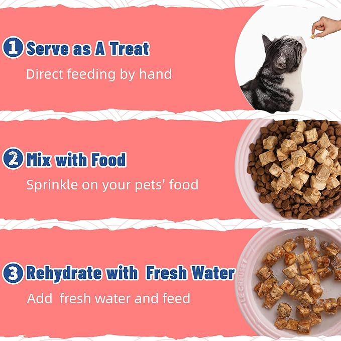 Just Try 6.7 oz Freeze-Dried Salmon Treats for Dogs & Cats - Single Ingredient, High Protein Dog Treats - Grain-Free, Rich in Omega-3 for Skin & Coat