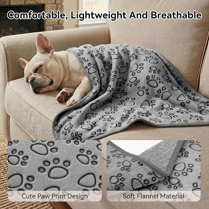 Siedihit Dog Playpen, Cat Pet Puppy Crate, Portable Playpens Indoor Outdoor (Grey with Blanket, Small)