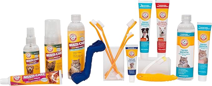 Arm & Hammer for Pets Dog Oral Care Spray, Mint Flavor Breath Freshener & Teeth Cleaning, Baking Soda Enhanced Plaque & Tartar Support, Easy Brushless Dental Care for Adult Dogs, 4 Fl Oz