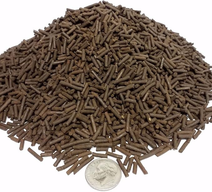 Aquatic Foods Inc. 4-Type Multi-Worm, California Blackworms, Tubifex Worms, Earthworms, Bloodworms 3/64" x 1/4" Sinking Micro Sticks for Cichlids, Discus, All Tropical Fish - 1/2-lb