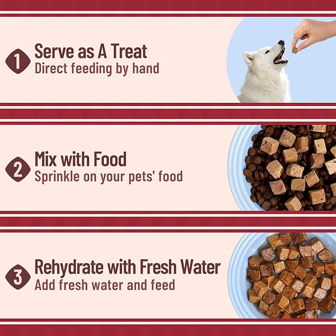 Just Try 8.82 oz Freeze-Dried Beef Liver for Dogs – Single Ingredient Dog Treats, High Protein, Grain-Free, Rich in Iron & Vitamin A,Healthy Training Treats