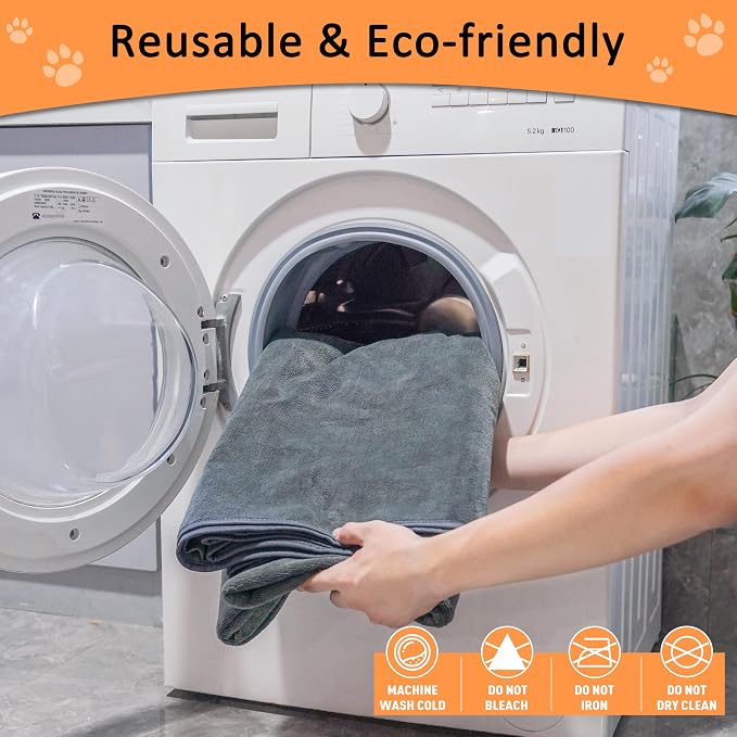 Bunlitent Washable Pee Pads for Dogs, 72'' x 72'', 3 Packs, Extra Large | Grey, Extra Large, Quick-Dry, Non-Slip, Waterproof Reusable, Quick Dry, For Puppy, Senior Dog, Incontinence, Whelping Pads