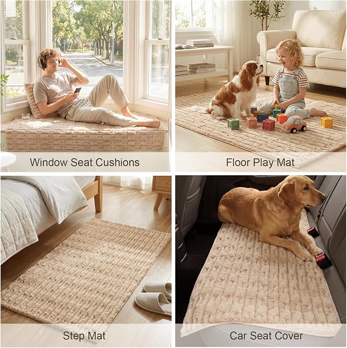 FUANGUI Waterproof Couch Cover for Dogs, Washable Pet Couch Covers for Sofa | Soft Cat Dog Bed Cover Non-Slip Couch Covers for 3 or Small 4 Seat Cushion Couch Sofa Pet Friendly