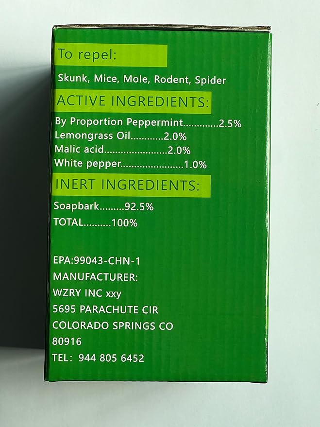36 Pack Skunk & Raccoon Repellent for Yard, Natural Peppermint Rodent Repellent Ball Keep Skunk, Squirrel, Mouse, Raccoon Away from Yard Garden Lawn, Powerful Skunk Deterrent Outdoor