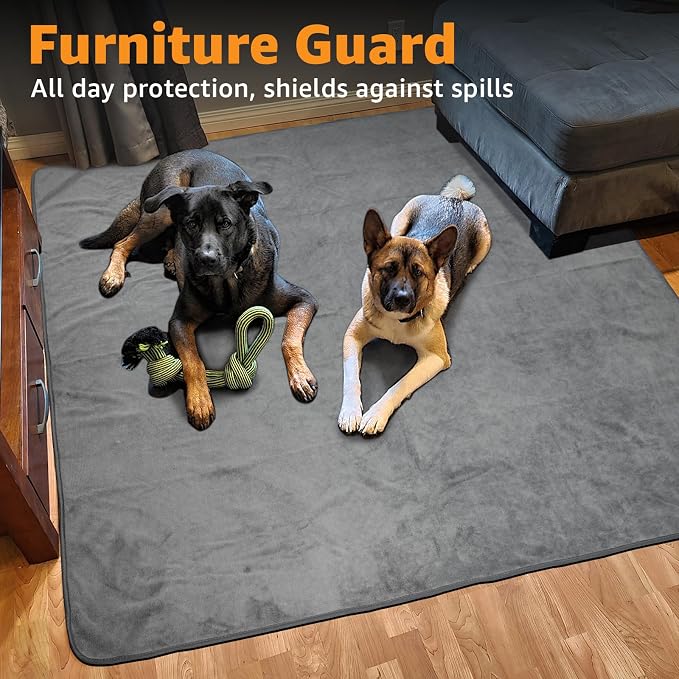 Washable Pee Pads for Dogs 72x72 Extra Large, Non-Slip, Leakproof Dog Mat | Waterproof, Reusable Whelping Pads, for Potty Training, Playpen, Whelping, Senior Dog Incontinence, Order Control, Fast Dry