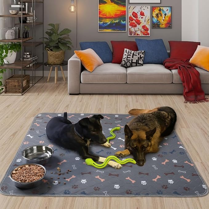 Washable Pee Pads for Dogs, 2 Pack Reusable Puppy Pads, 36"x36" | Super Absorbent, Waterproof & Leakproof, Non-Slip Bottom, Machine Washable, For Floors, Beds, Couches, Crates, Carpets, Cars