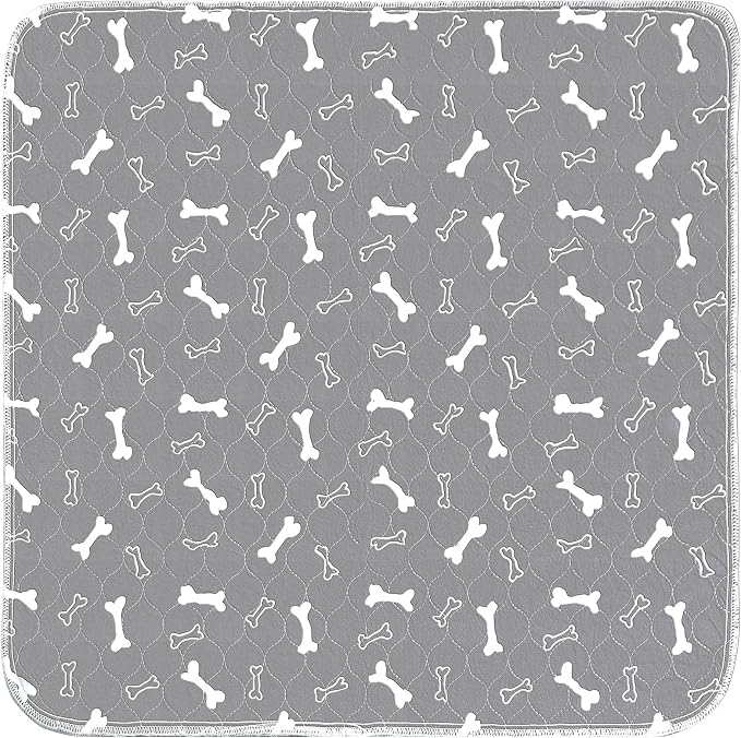 Washable Pee Pads for Dogs, 2 Pack Reusable Puppy Pads, 24"x24" | Super Absorbent, Waterproof & Leakproof, Non-Slip Bottom, Machine Washable, For Floors, Beds, Couches, Crates, Carpets, Cars