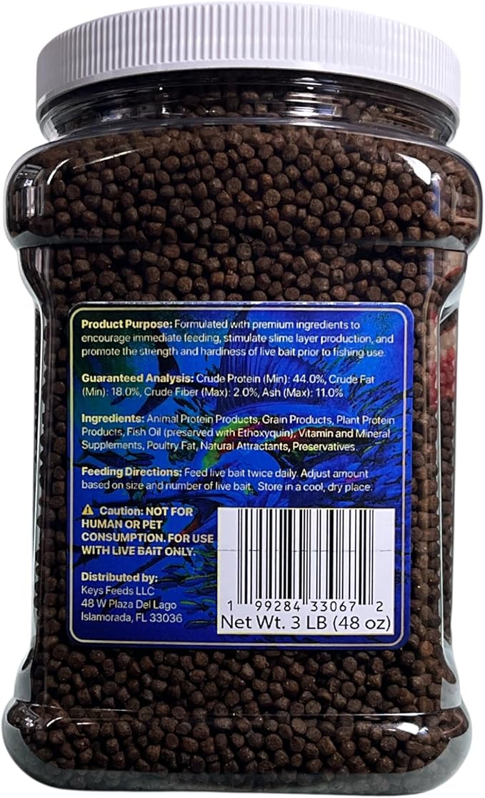 Live Bait Fish Food (Medium Grip Jar)