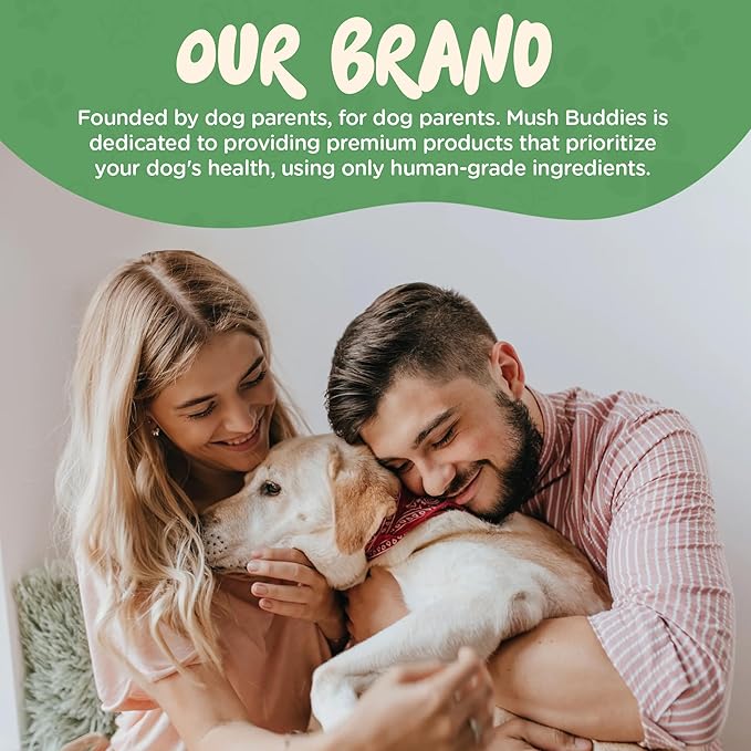 Hip and Joint Supplement for Dogs - Glucosamine for Dogs Plus Chondroitin - Dog Joint Supplement, Vitamins with Collagen, Green Lipped Mussels, Functional Mushrooms, Turmeric, MSM, Salmon Oil - 60 Ct