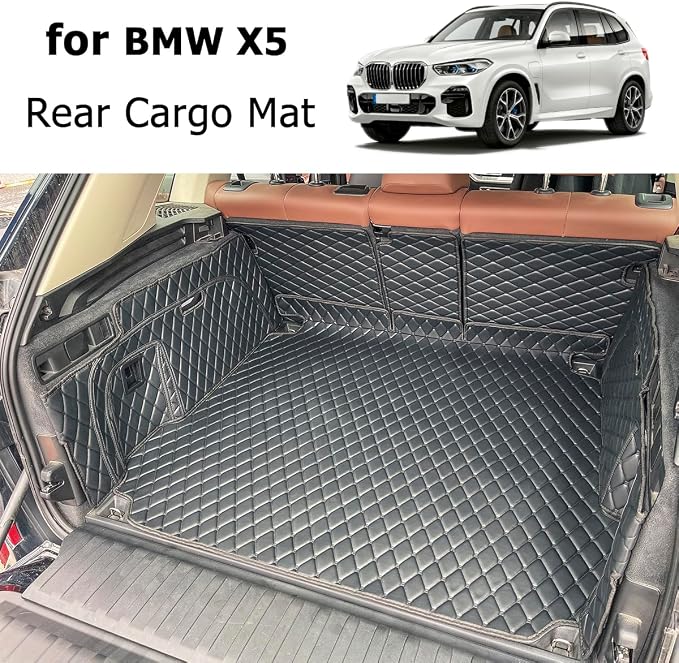 Cargo Mat Compatible with 2019-2026 BMW X5 Trunk Mat (and Rear Left and Right Side Panels) Cargo Liners for X5(Non 45e /7-Seats Models)