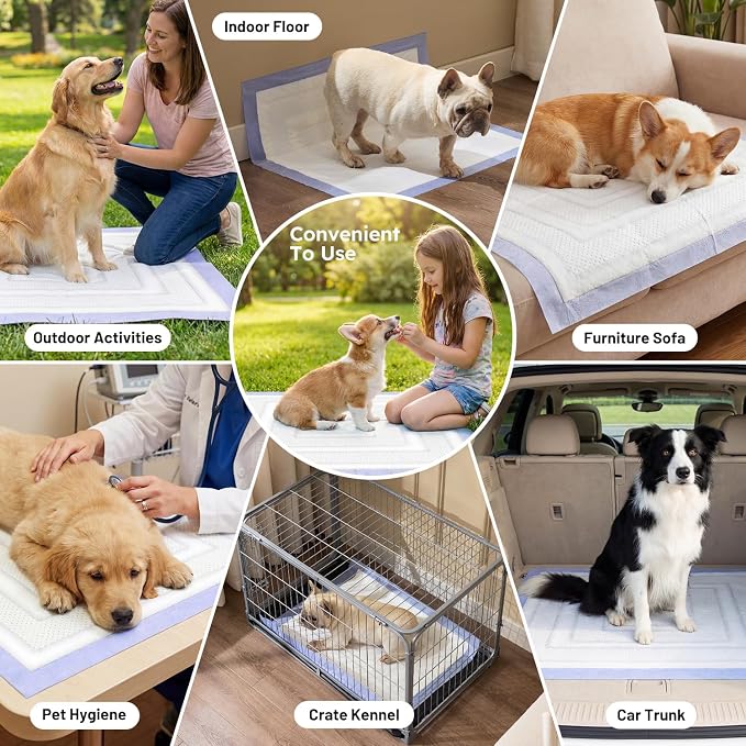 ZOMISIA 3D-Barrier Puppy Pee Pads for Dogs, 18 Cups Absorb & Rise Puffy Gel-Wall Leak-Proof, 30"x36" 25 Counts + 4 Pet Urine Test Strips, Super Absorbent Disposable Potty Training Pads