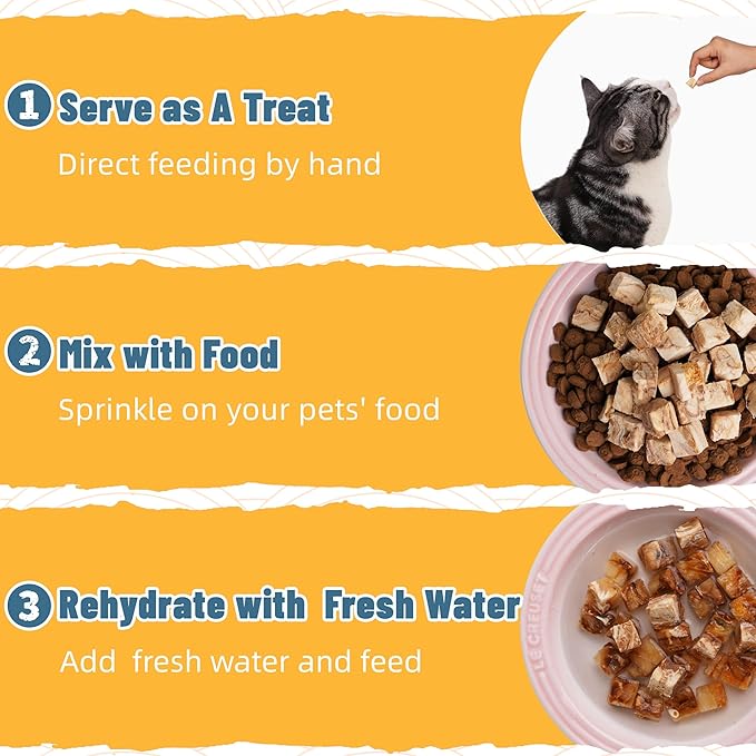 Just Try 4.76 oz Freeze-Dried Cod Bites for Dogs & Cats - High Protein, Low Fat Dog Treats - Grain-Free, Omega-3 for Joint Health