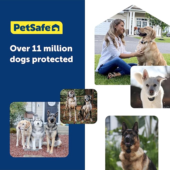 PetSafe Guardian GPS Tracking Dog Fence Collar - Reliable Dog Fence - Wireless Virtual System - Waterproof Collar - Long Lasting Battery - Blue