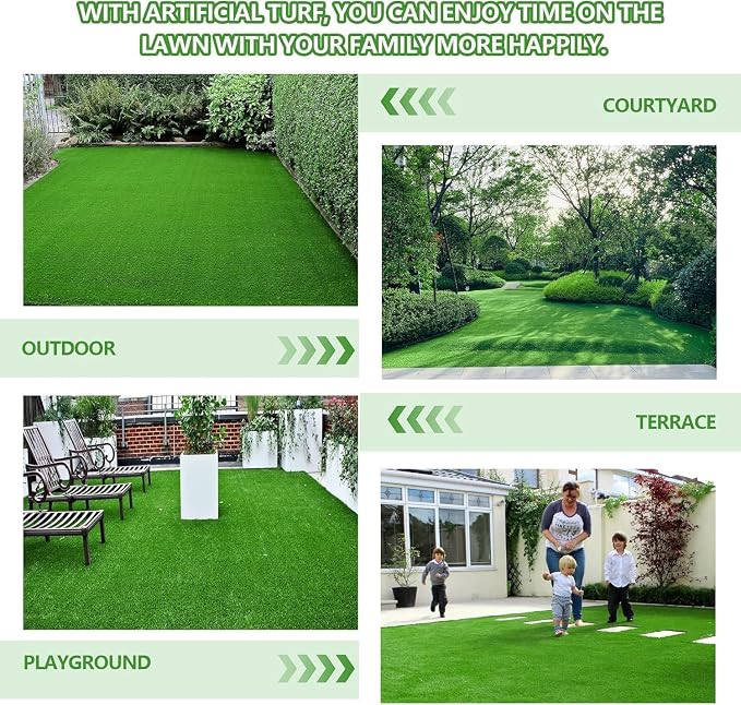 Artificial Grass for Dogs Pee Tray Fake Grass Mat for Professional Puppy Potty Trainer Replacement Dog Grass Pad for Indoor and Outdoor (78.7 x 39.4 Inch (Pack of 1))