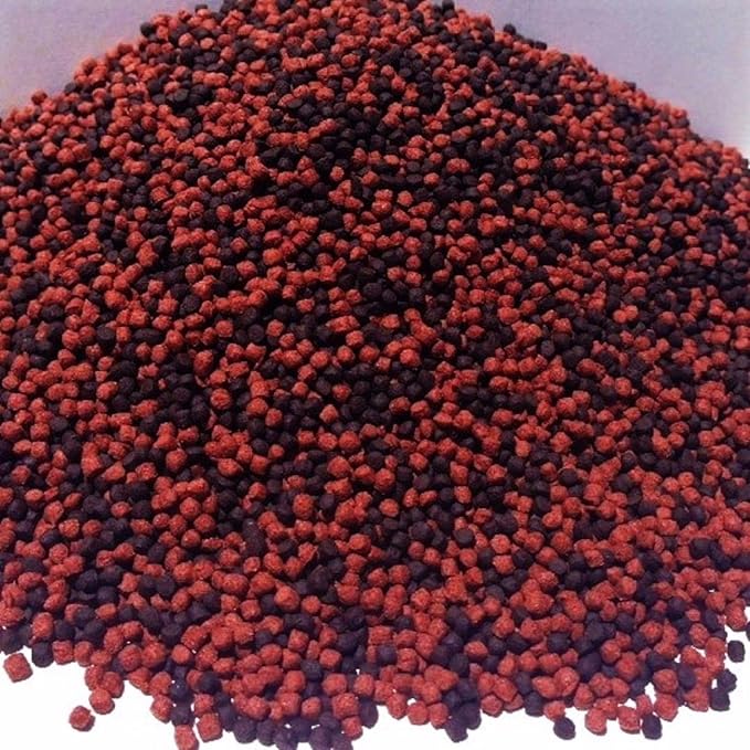 Aquatic Foods Inc. Gourmet Blend of 3mm-1/8 California Blackworm & Beef Heart Floating Pellets for Discus, Oscars, Cichlids, All Tropical Fish. GB-615 1/4-lb