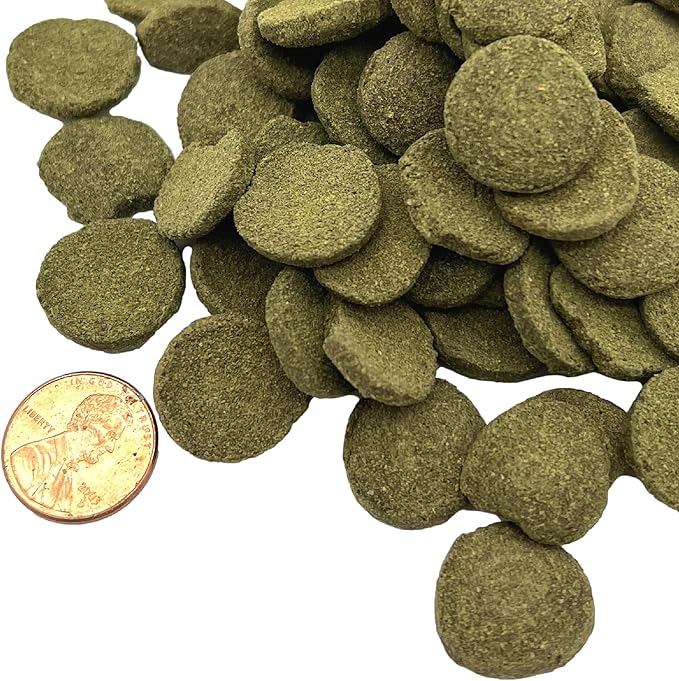 Aquatic Provisions Algae Discs 16 oz, Sinking 18 mm Fish Food for Freshwater Herbivores