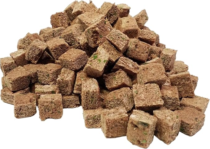 Aquatic Foods Inc. Freeze Dried Beef Heart Mix with Shrimp, Nori, Spinach, All Natural Mix for Discus, Cichlids, All Tropicals - NO Color Astaxanthin - 10 Grams