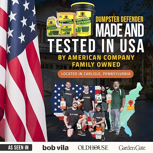 BEEST Dumpster Defender - 15lbs Outdoor Trash Can Deodorizer & Liquid Waste Absorber (Made in USA) Biodegradable Trash Can Odor Eliminator - Powerful Garbage Deodorizer for Always-Fresh Bins - 69 Cups