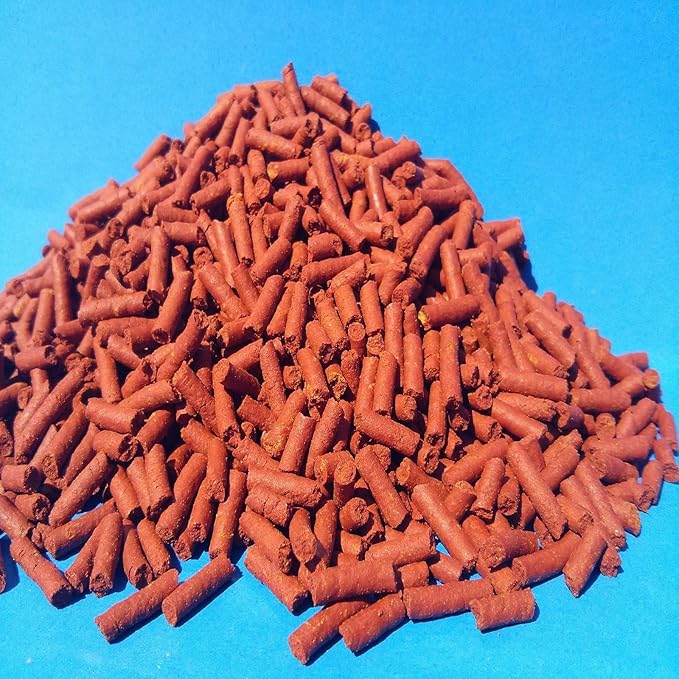 Aquatic Foods Inc. Beef Heart Mix 1/8" x 7/16" Sinking Sticks for Discus, Cichlids, Carnivores, Plecos, Catfish, Shrimp, Snails, All Community Tropical Fish...1/4-lb