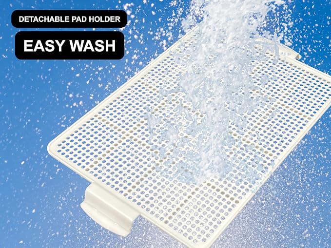 Dog Pee Pad Holder Tray, Puppy Potty Training, 22.5"x16.5", PP Plastic, Snap Lock, 4 Colors (Gray)
