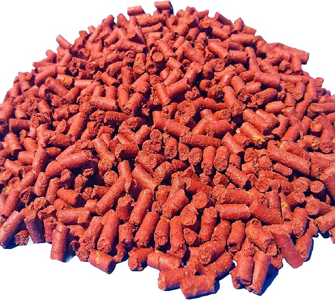 Aquatic Foods Inc. Beef Heart Mix Sinking Bits, APX 1/8" x 5/16" Bits Consisting of Beef Heart, Shrimp, Spinach, Nori, Natural Astaxanthin, Discus, Cichlids, All Tropical Fish - 1-lb