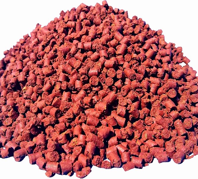 Aquatic Foods Inc. Beef Heart Mix Sinking Baby Bits, APX 1/8" x 1/8" Baby Bits Consisting of Beef Heart, Shrimp, Spinach, Nori, Natural Astaxanthin, Discus, Cichlids, All Tropical Fish - 2-lbs