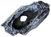 Aquarium Decoration Betta Fish Cave Fragata Ornaments Resin for Freshwater and Saltwater Tanks (Natural Stone)