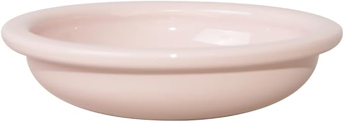 Hello Bowl Elevated Ceramic Cat Bowl with Stand, Raised Whisker-Friendly Feeding Bowl for Cats & Small Dogs, Patented Design, Made in Korea (Pink, Round Only/Wet)