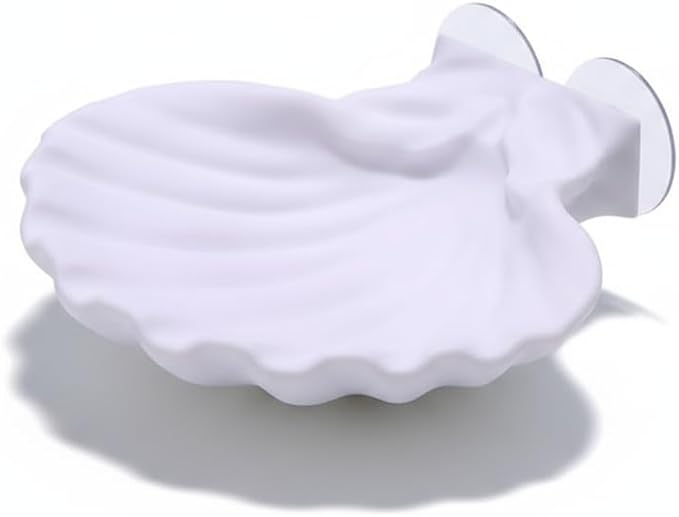 Betta Fish Hammock, Shell Pad with Strong Suction Cup Natural Resting Bed for Bettas Soft Fin-Safe Betta Fish Tank Decor and Accessories (White Medium)