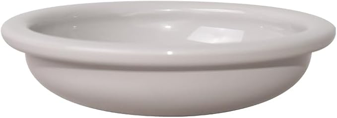 Hello Bowl Elevated Ceramic Cat Bowl with Stand, Raised Whisker-Friendly Feeding Bowl for Cats & Small Dogs, Patented Design, Made in Korea (Gray, Round Only/Wet)