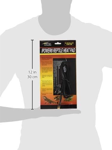 iPower 6x8 Inch Reptile Heat Pad Under Tank Heater, Energy-Efficient & Waterproof Design Terrarium Warmer Mat for Turtles, Lizards, Snakes, 2 Pack