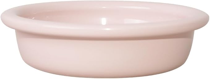 Hello Bowl Elevated Ceramic Cat Bowl with Stand, Raised Whisker-Friendly Feeding Bowl for Cats & Small Dogs, Patented Design, Made in Korea (Pink, Square Only/Dry)