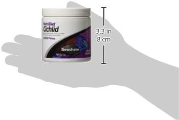 Seachem NutriDiet Cichlid Fish Flakes - Probiotic Formula with GarlicGuard 30g/1oz (Pack of 2)