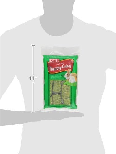 Kaytee Timothy Hay Blend Cubes for Pet Rabbits, Guinea Pigs, Chinchillas, and Other Small Animals, 1 Pound, (Pack of 2)