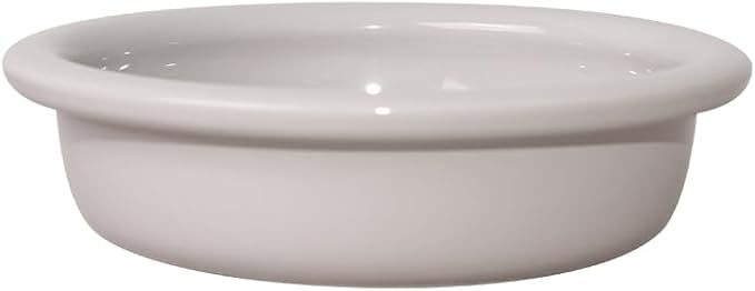 Hello Bowl Elevated Ceramic Cat Bowl with Stand, Raised Whisker-Friendly Feeding Bowl for Cats & Small Dogs, Patented Design, Made in Korea (Gray, Square Only/Dry)