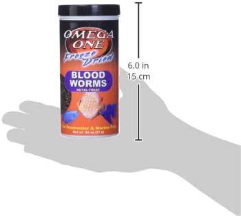 Omega One Freeze Dried Blood Worms, 0.96 oz