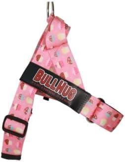 Adjustable Dog Harness– No Pull, No Choke – for English Bulldogs, French Bulldogs, Pugs & Broad-Chested Breeds – Easy, Safe Walks (Cups, Small)
