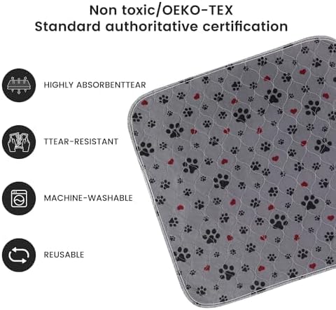 Washable Pee Pads for Dogs,2 Pack Extra Large 48"x48" Super Absorbent Reusable Puppy Pads,Non-Slip 100% Waterproof Dog Pee Pads,Pet Training Pads for Couch, Crate,Potty Training,Floor