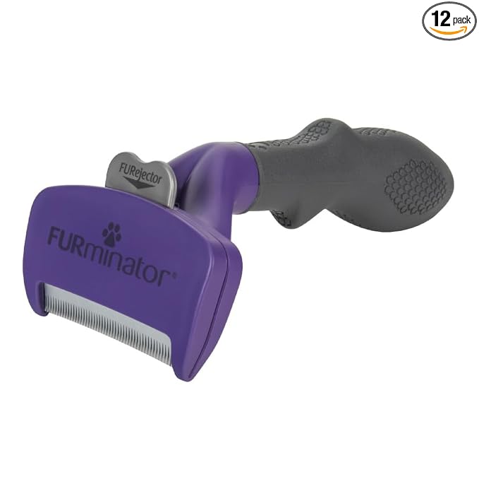 FURminator Medium to Large Cat deShedding Tool for Short Hair,Large (Pack of 12)