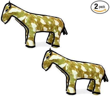TUFFY® : 2 Pack Horse Dog Toy: Ultra Durable Plush Toy with Multiple Layers & Reinforced Seams, Washable and Floats, Original Construction
