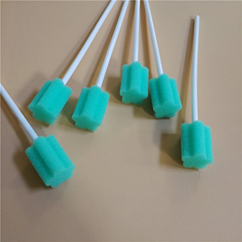 Untreated Disposable Oral Swab- Single Use Green 100 counts