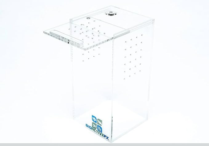 Acrylic Terrarium – Magnetic Mini & Nano Enclosures for Reptiles, Amphibians, Invertebrates, Tarantulas, Scorpions, Frogs, Geckos & Exotic Pets (3 x 3 x 6 inches, 0.23 Gallon)