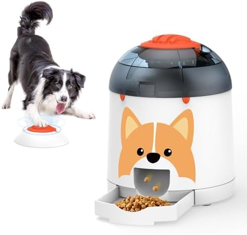 Potaroma Dog Puzzle Feeder Toy, Interactive IQ Training | Electronic Treat Dispenser, Automatic Rechargeable With Remote for Food Dispensing, All Breeds, 280ml Capacity