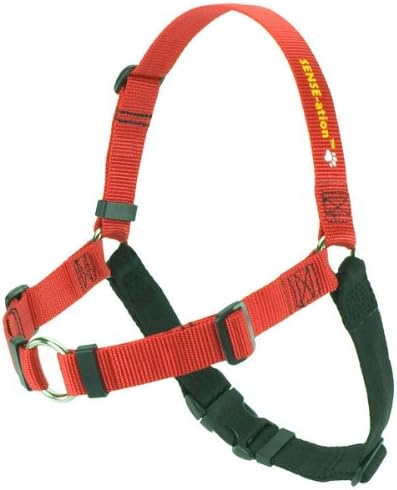 The Original Sense-ation No-Pull Dog Training Harness (Red, Medium-Large Narrow)