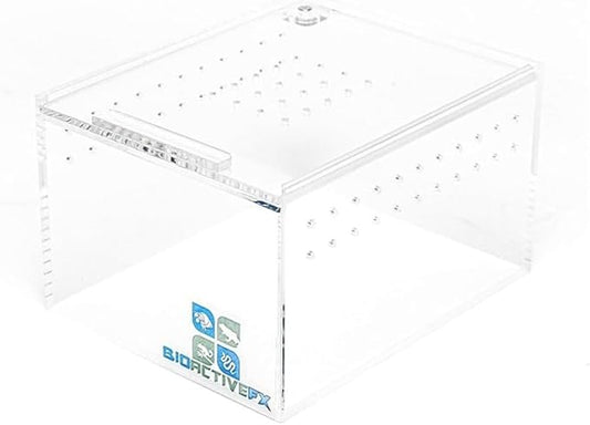 Acrylic Terrarium – Magnetic Mini & Nano Enclosures for Reptiles, Amphibians, Invertebrates, Tarantulas, Scorpions, Frogs, Geckos & Exotic Pets (5 x 4 x 3 inches, 0.26 Gallon)